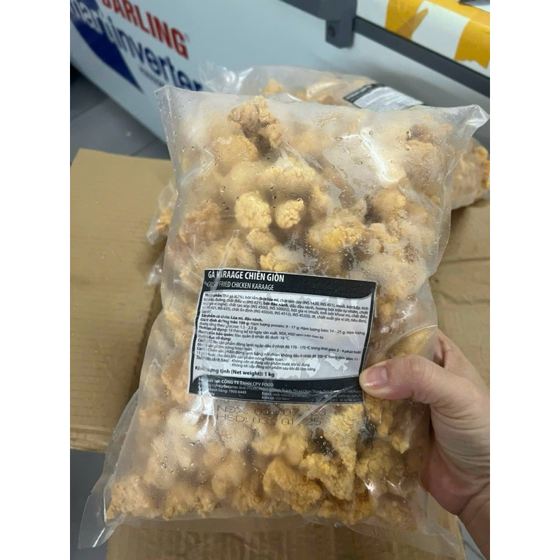 GÀ KARAAGE CHIÊN GIÒN Team Đỏ bịch 1kg (giao tphcm)