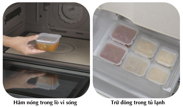 [HCM]Bộ chia thức ăn Richell - Chính hãng