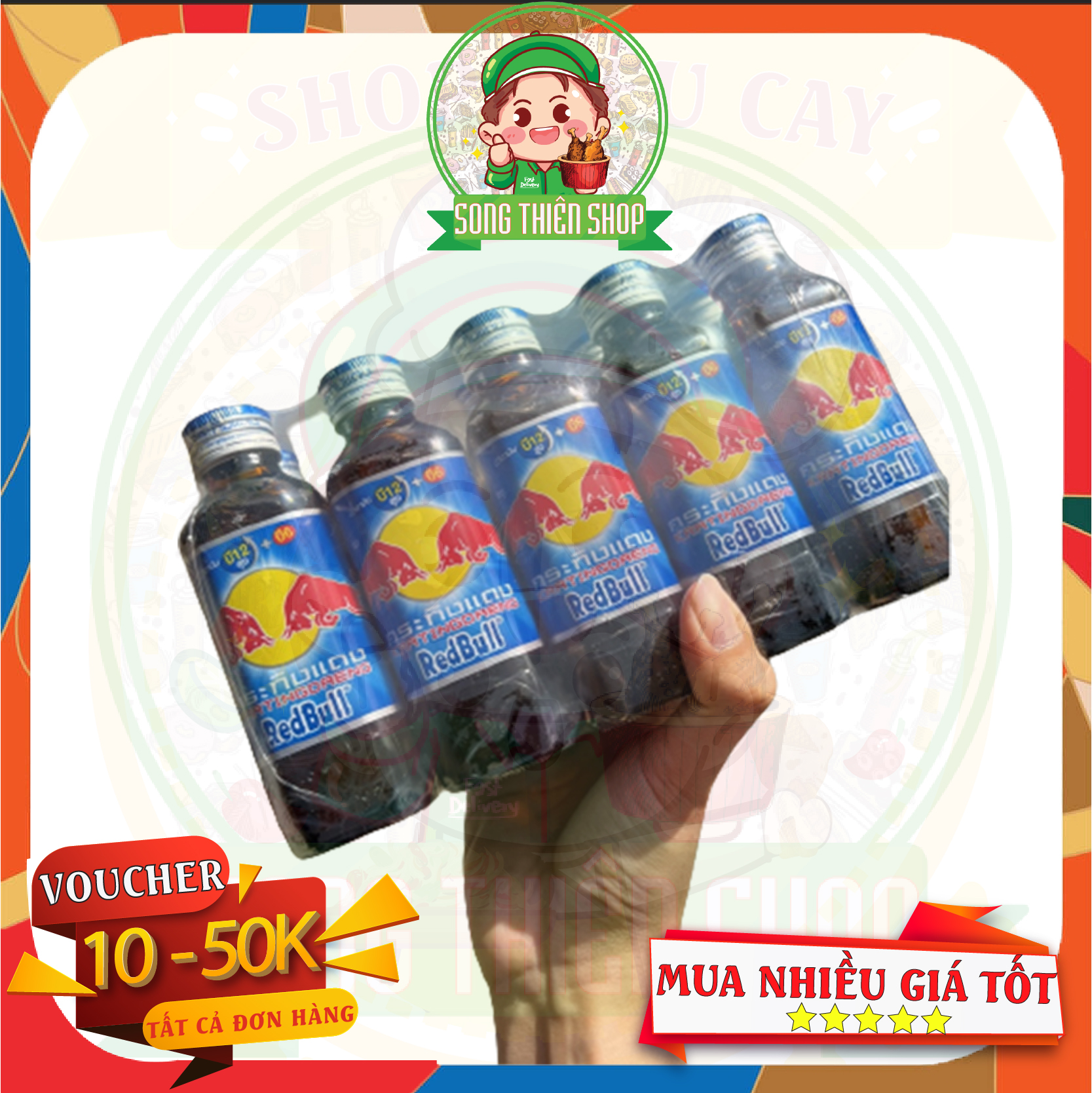COMBO 5 chai nước tăng lực RedBull Thái Lan 150ml thumbnail