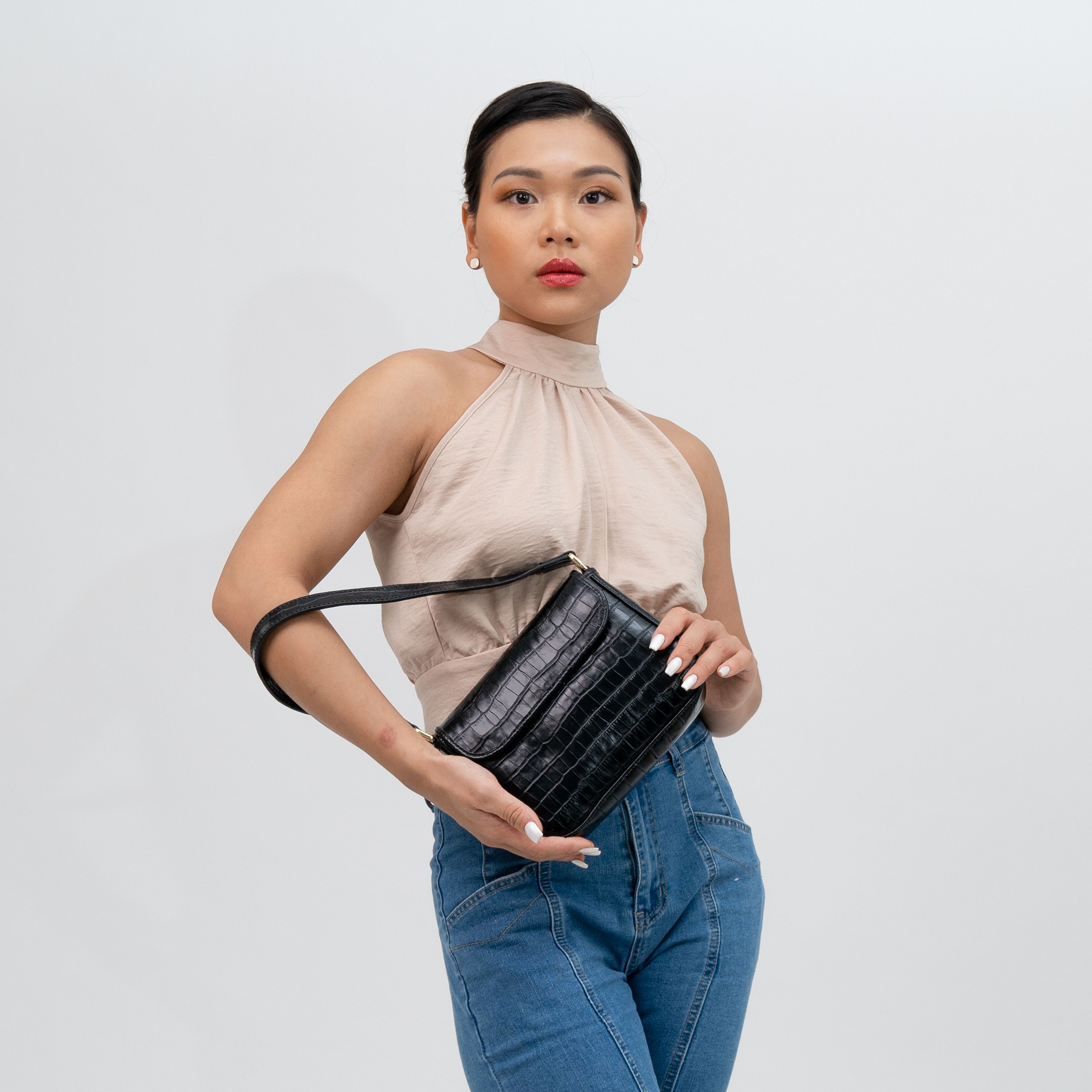 Túi đeo vai da thật, handmade, cao cấp