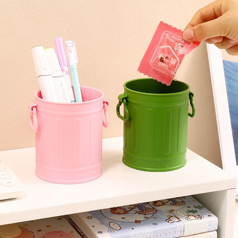 MMLUCK Large Capacity Makeup Brush Pen Organizer Plastic Reusable Pen Storage Container Lovely Cute Simple Pen Holder Desktop