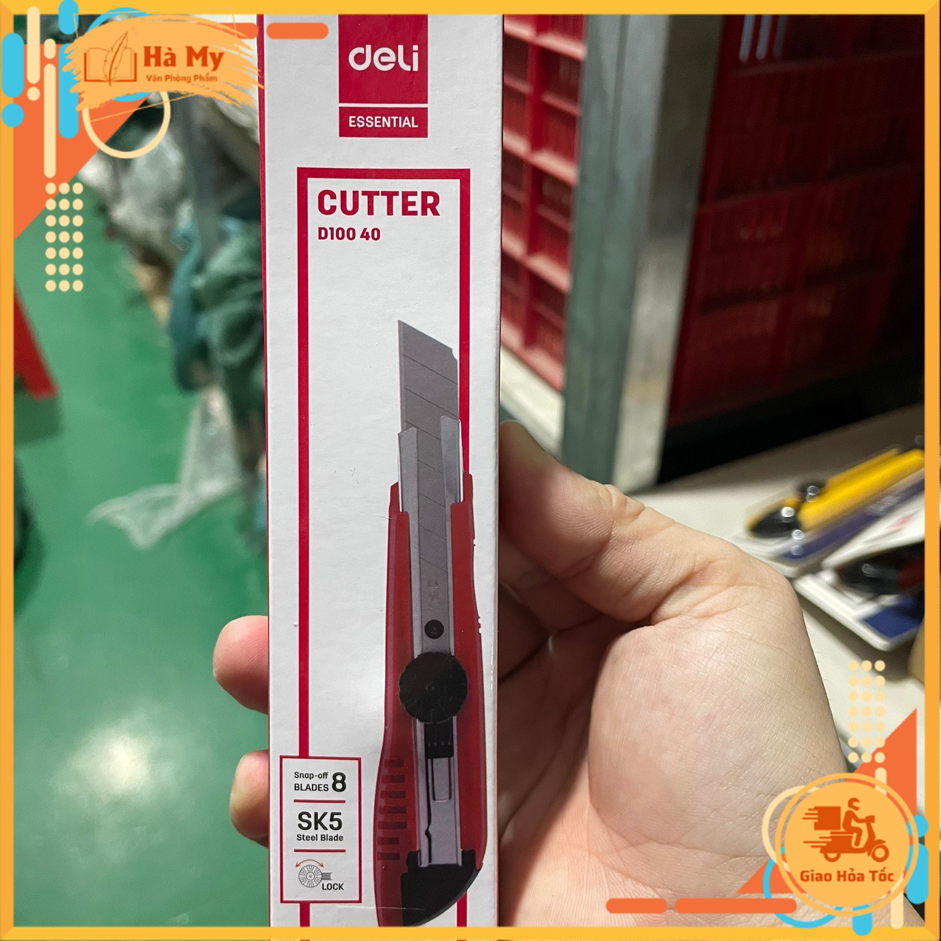 (1 Cây) Dao rọc giấy to Deli WD10040