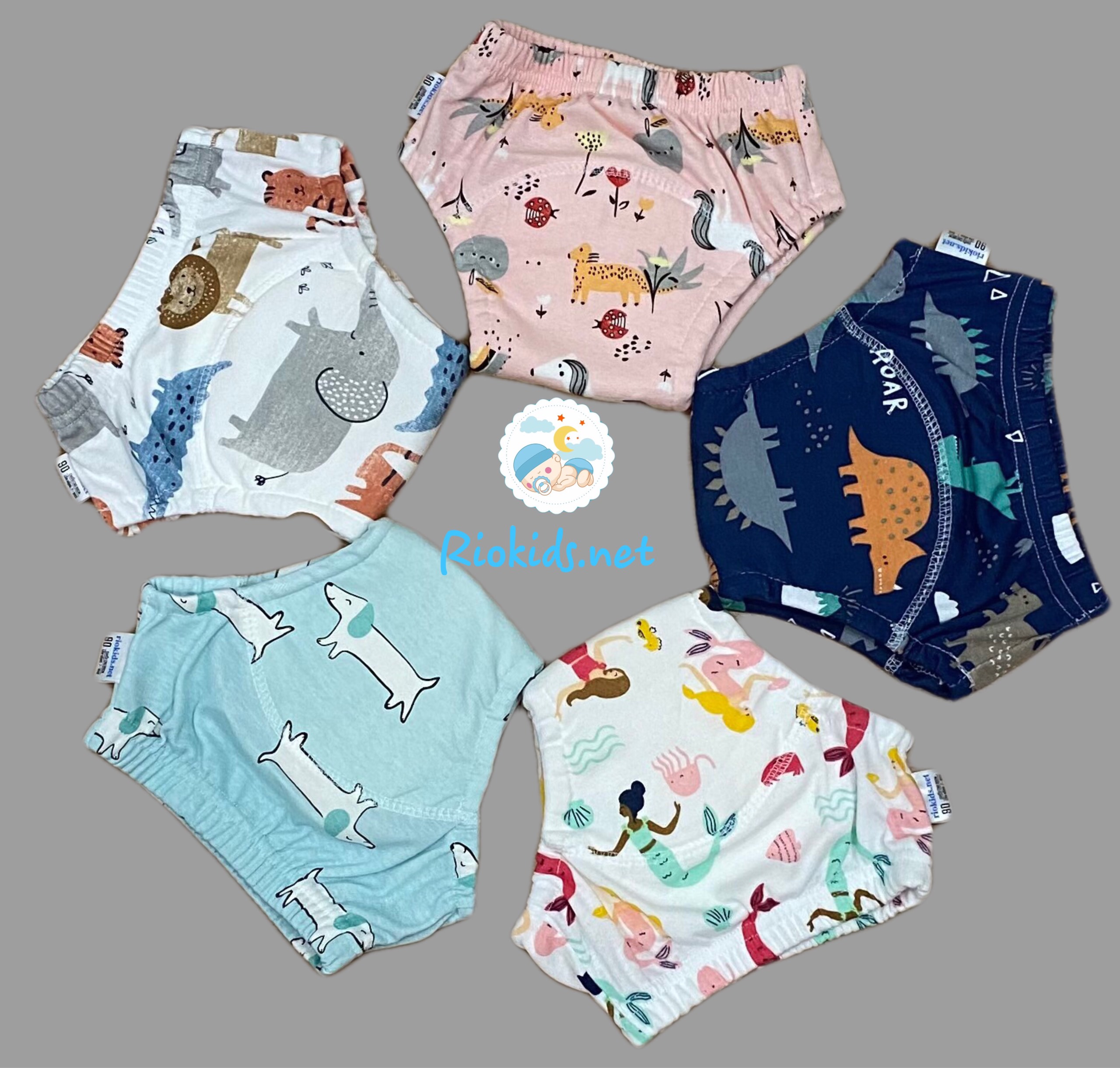 Combo 10 Quần Bỏ Bỉm Vải Riokids Dành Cho Bé
