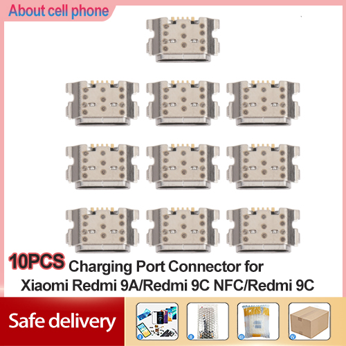 10 Cái Cổng Kết Nối Sạc, Dành Cho Xiaomi Redmi 9A/Redmi 9C NFC/Redmi 9C