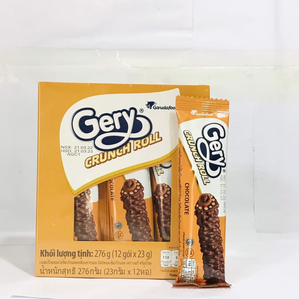 [GDN] Bánh Cuộn Gery Ngũ Cốc Phủ Socola 276G