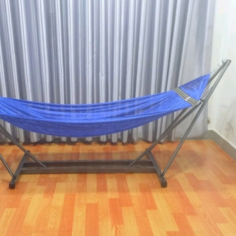 Võng sắt tĩnh điện khung vuông chắc chắn mẫu mới về hàng dày cứng dạng khung võng xếp của Duy Phương