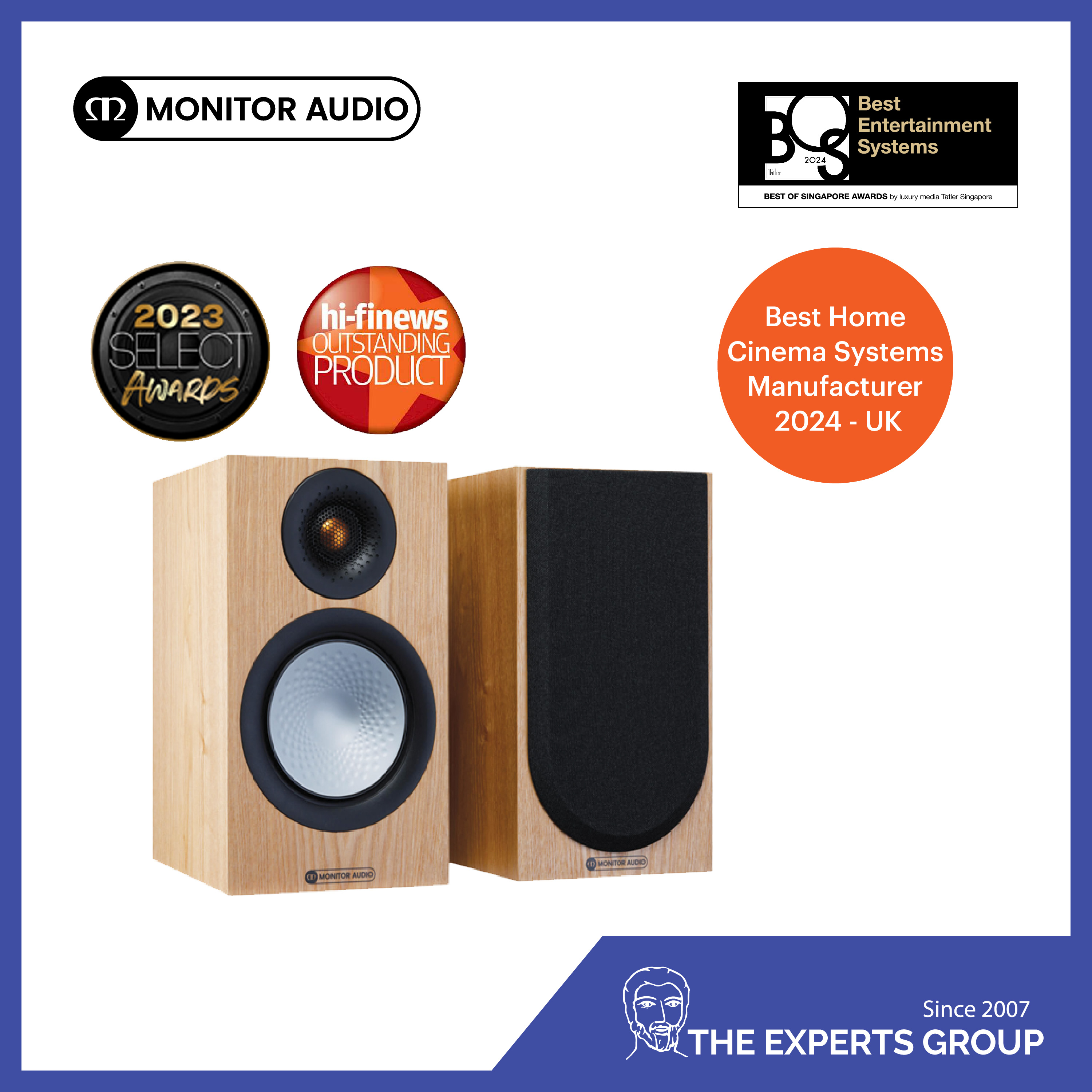 Monitor Audio Silver 50 7G Home Theatre Bookshelf Speaker (2