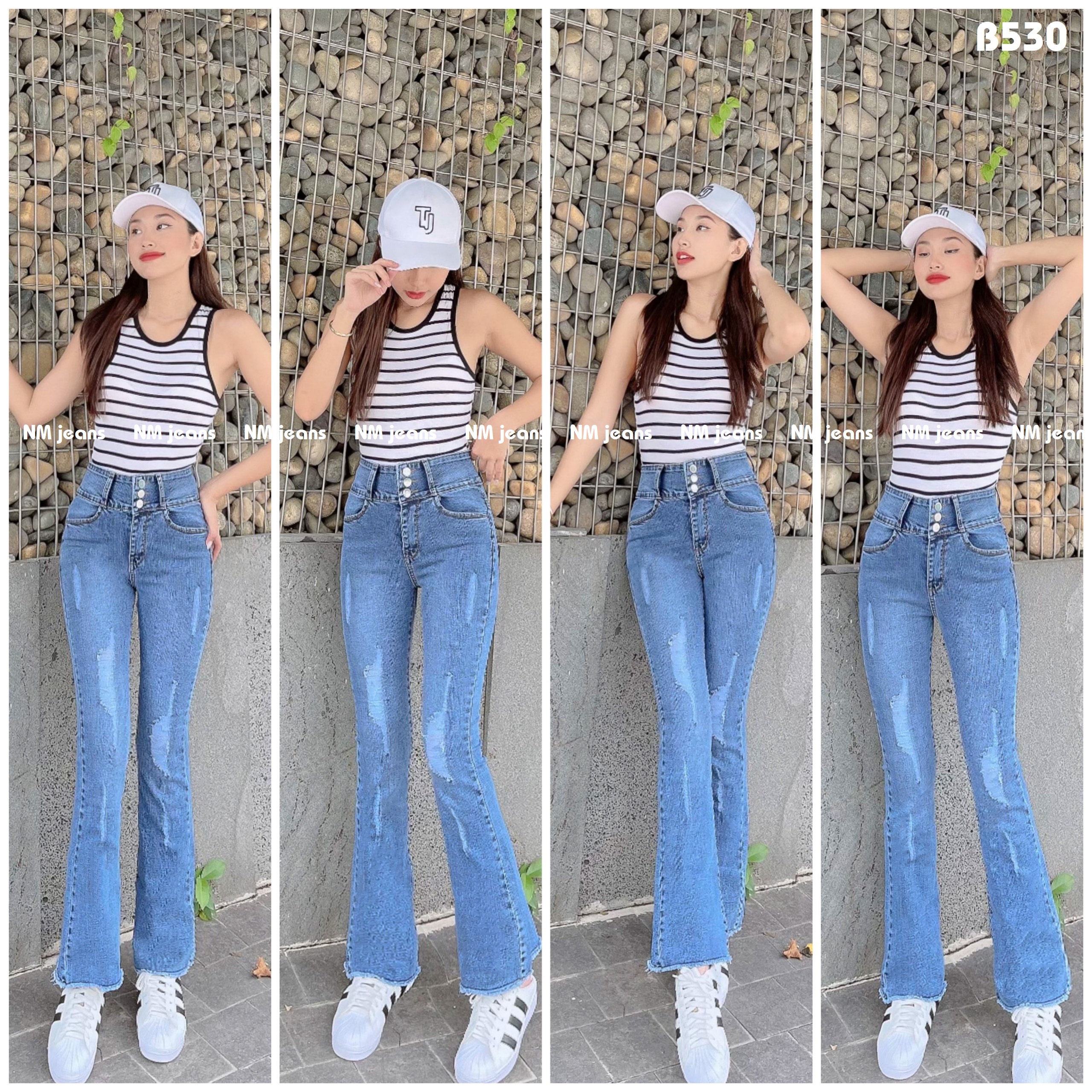 Quần tây nữ 2 nút gắn tag chữ H chất lụa thun co giãn QT789