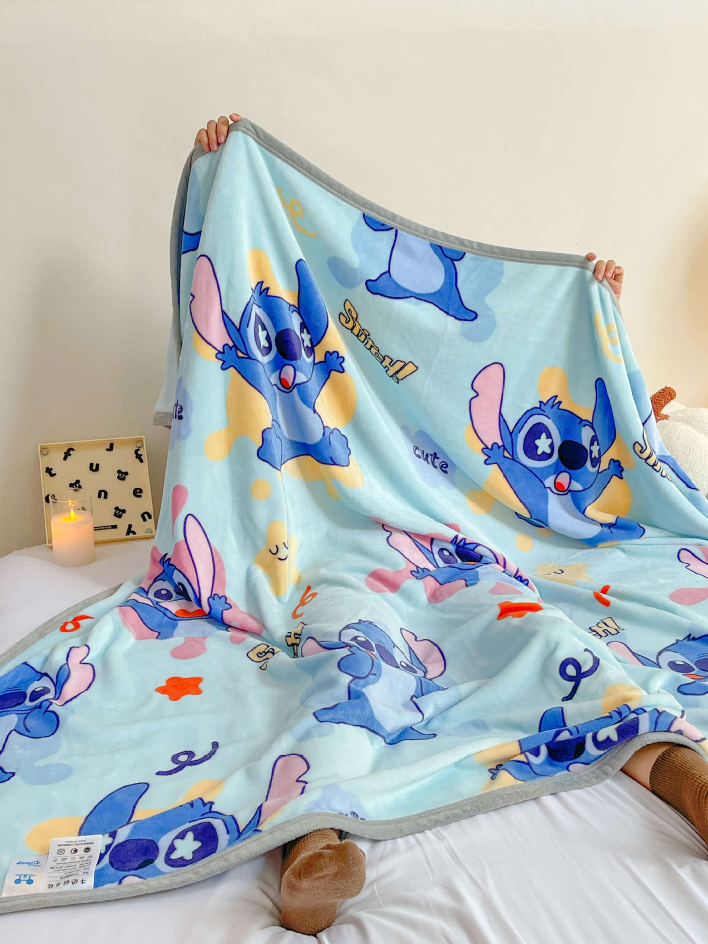 KS Cartoon Disney Children's Blanket Thickened Milk Plush Leisure Cover Blanket Baby Plush Blanket Student Kindergarten Lunch Break Blanket
