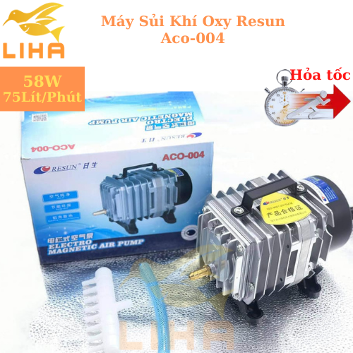 Máy sủi khí oxy resun aco-004 - máy thổi khí oxi cho bể cá