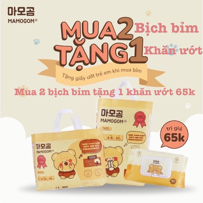 [MAMOGOM] Bỉm hữu cơ MAMOGOM nội địa Hàn Quốc dán/quần đủ size