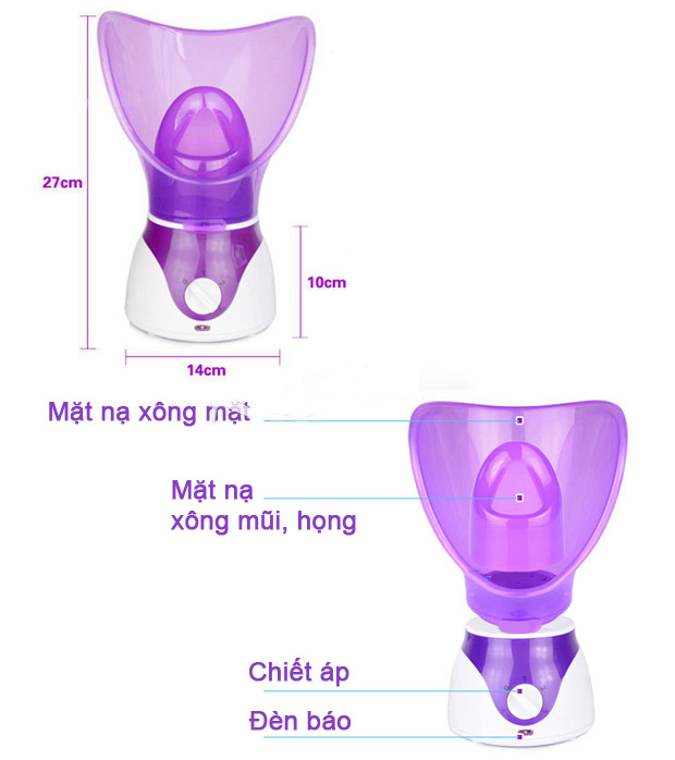 MÁY XÔNG MŨI+XÔNG MẶT HƠI NƯỚC NTFS-618