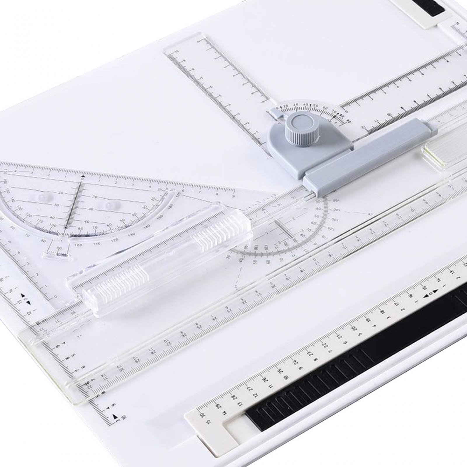 BNGOOD A4 Drawing Board Set Metric System Technical Drafting Painting Writing Drawing Graphic Architectural Sketch Table