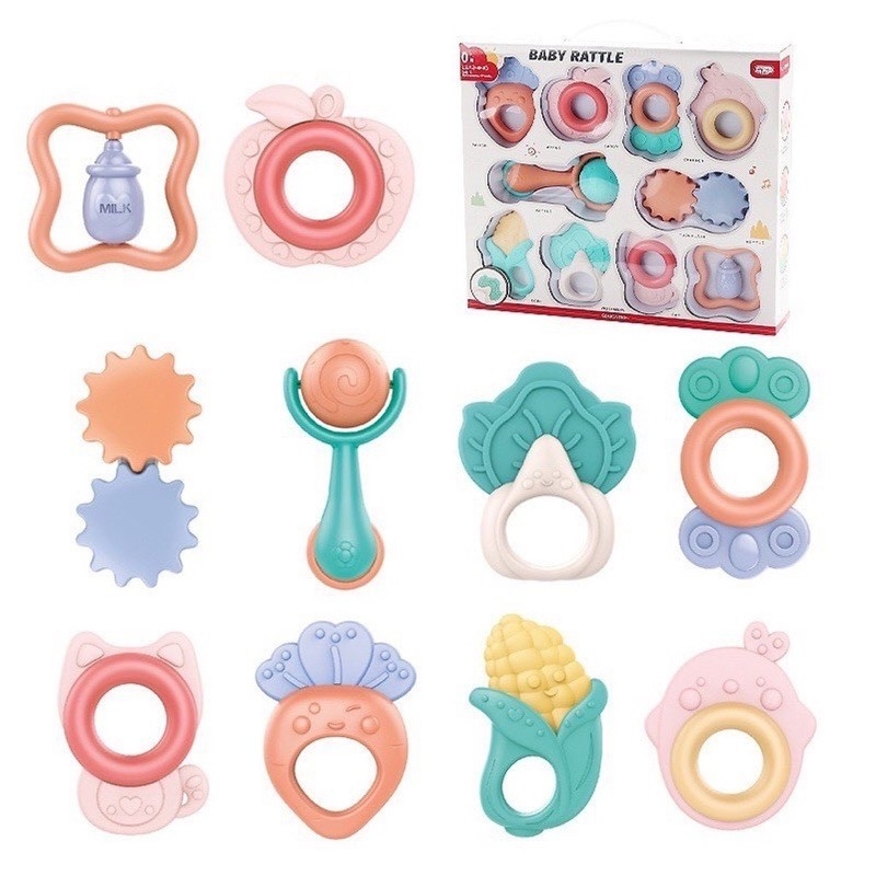 BỘ 10 MÓN ĐỒ CHƠI, GẶM NƯỚU AN TOÀN cho bé {Đồ chơi gặm nướu cho bé}
