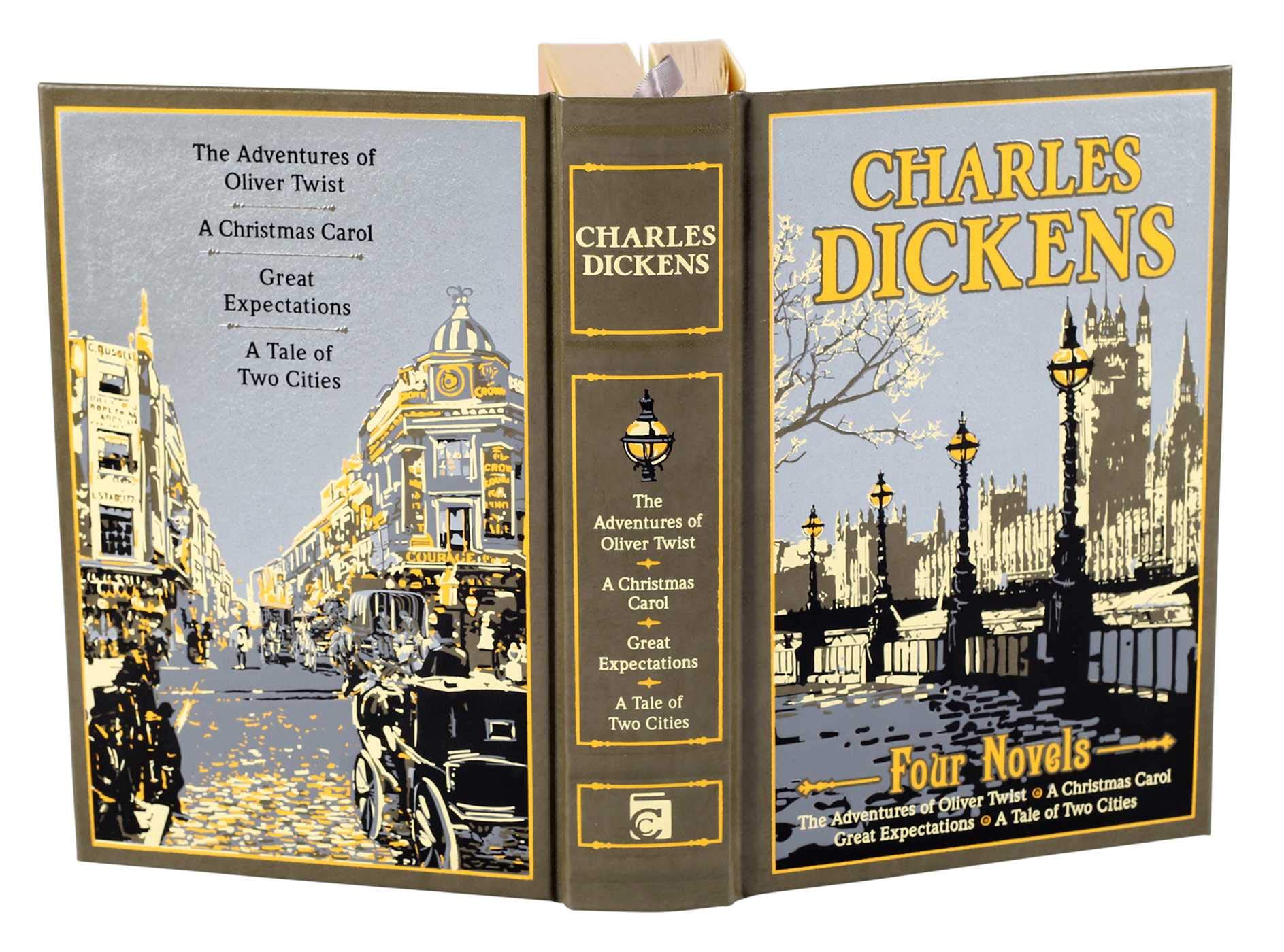 ARTBOOK - SÁCH TIẾNG ANH - Charles Dickens: Four Novels (Leather-bound Classics)