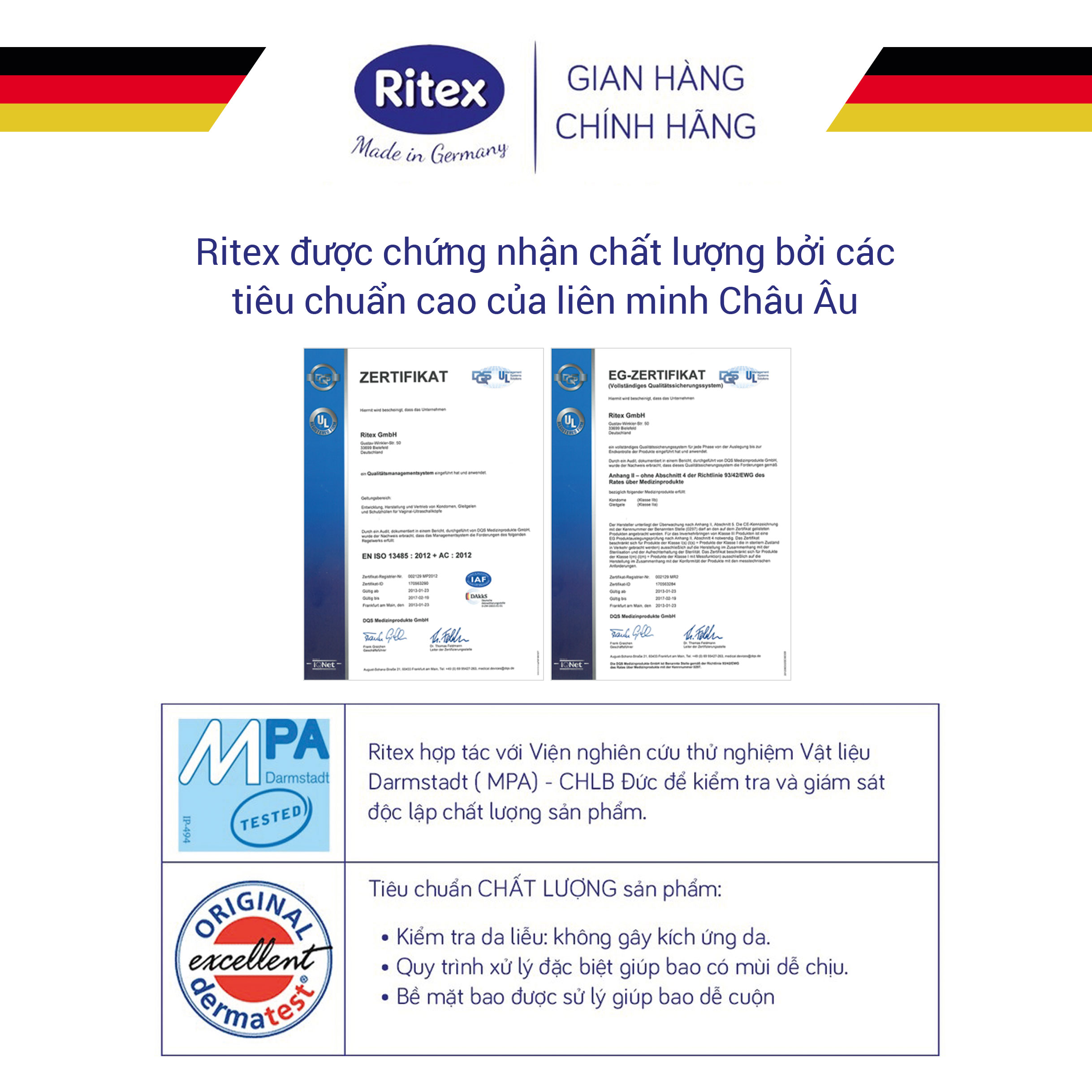Bao cao su Ritex Feeling - Freesize vừa vặn, size 55mm (Hộp 8 chiếc)