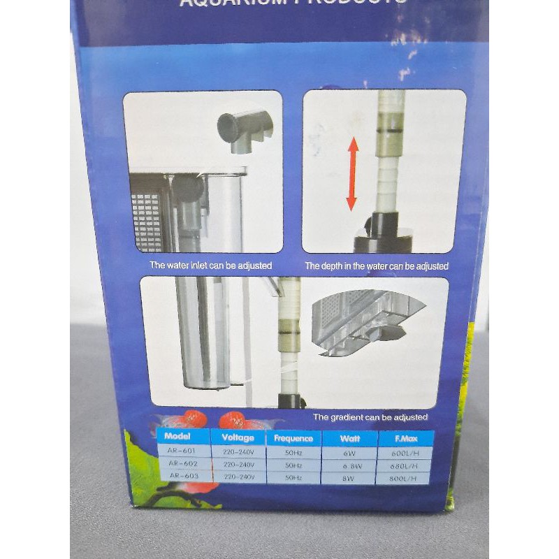 POMPA AQUARIUM SLIM HANGING FILTER ARMADA AR 602