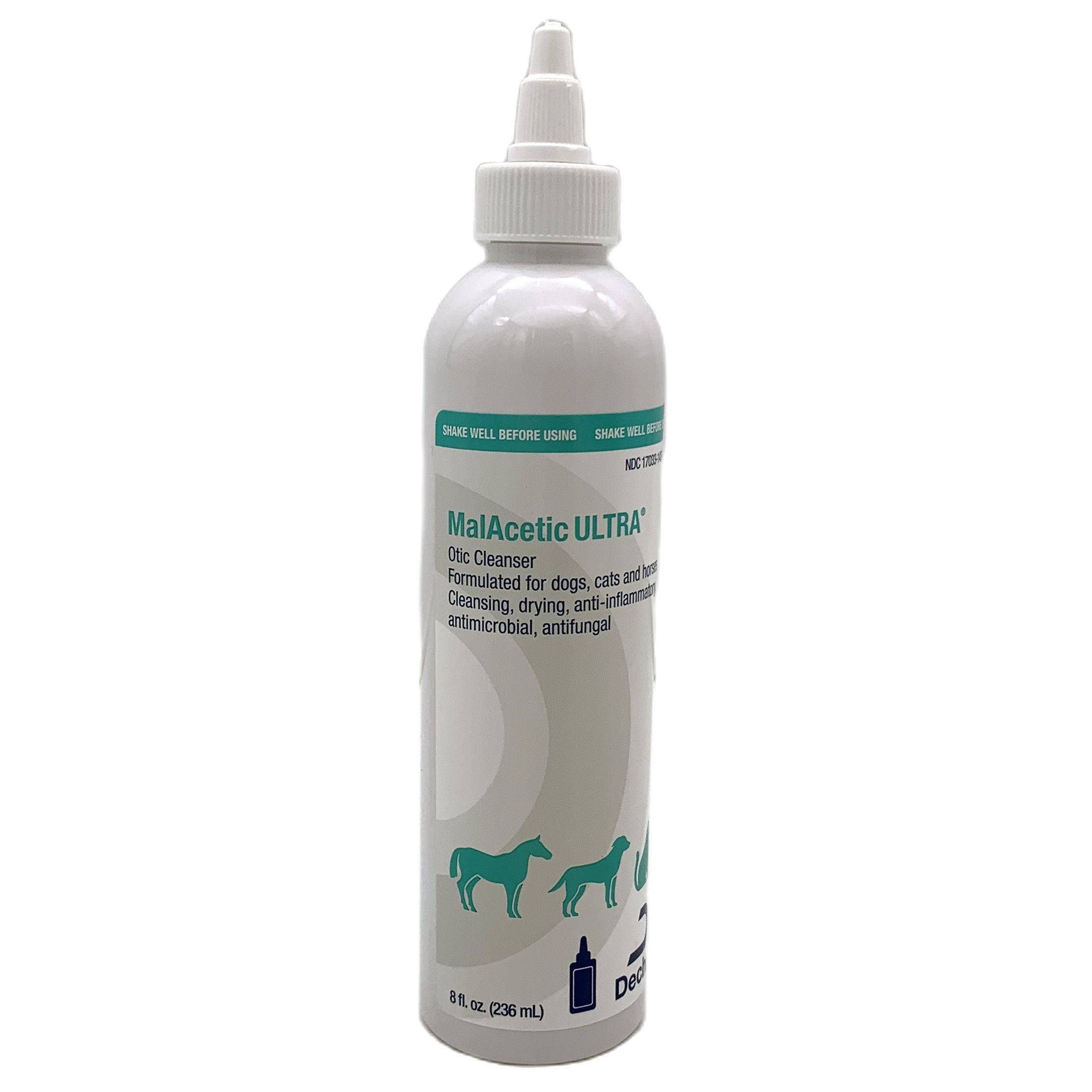 Dechra MalAcetic ULTRA Otic Cleanser ear cleaner medicated antipruritic