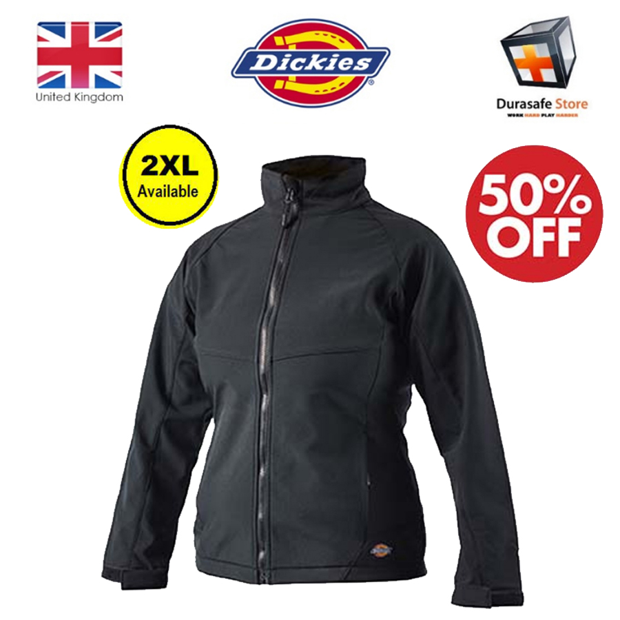 Dickies Foxton Ladies Jacket Waterproof Breathable Coat Black