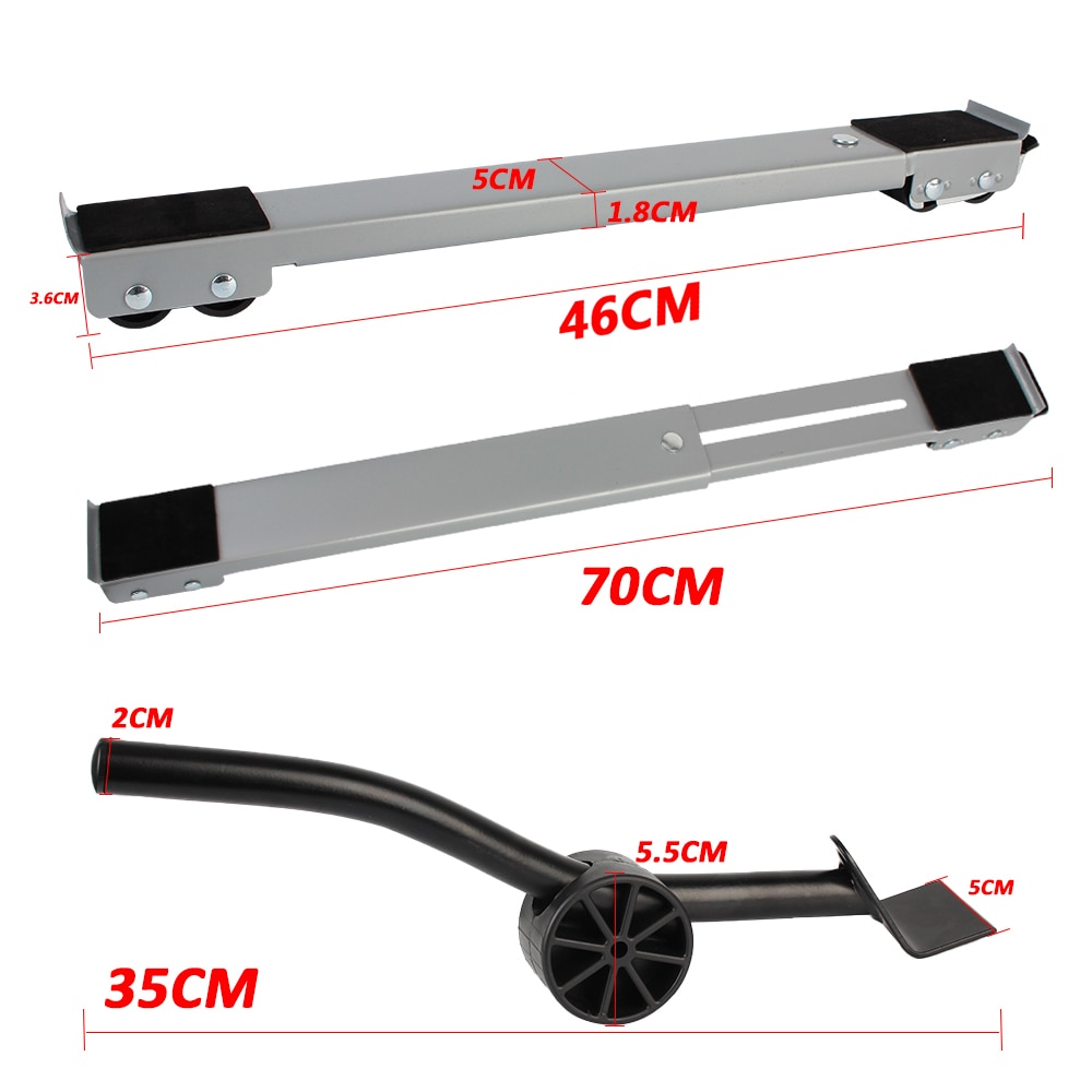 Adjustable Universal Washing Machine Stand Refrigerator Base Mount 24 Wheel Mobile Roller Bracket Multifunctional Dryer Holder