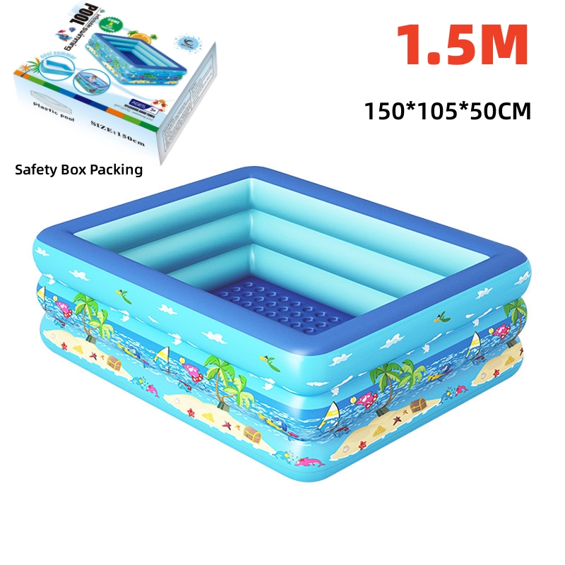Inflatable Swimming Pool Basin Kids Bathing Pool Bathtub Tub Outdoor ...