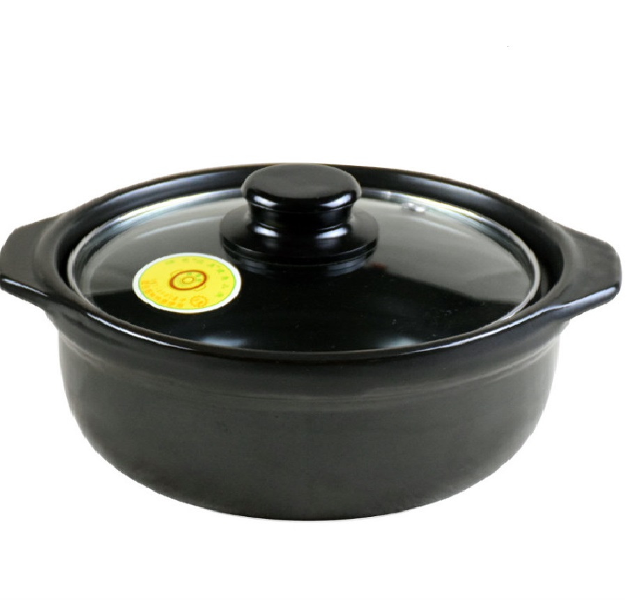 Nồi Đất Tráng Men Nắp Kính size 23CM. Nồi Chuyên Kho Cá, Kho Tộ, Mỳ Cay.... Giữ Nóng Được Lâu