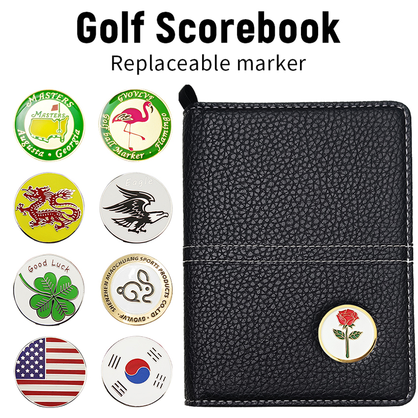 【Support-Cod】 Golf Scorecard Holder Wallet with Slots and Pencil Loop for Golf Enthusiasts