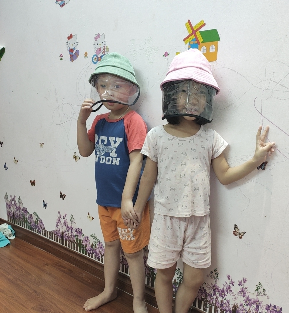 Mũ chống bụi, chống dịch COVID19 cho bé - MH93