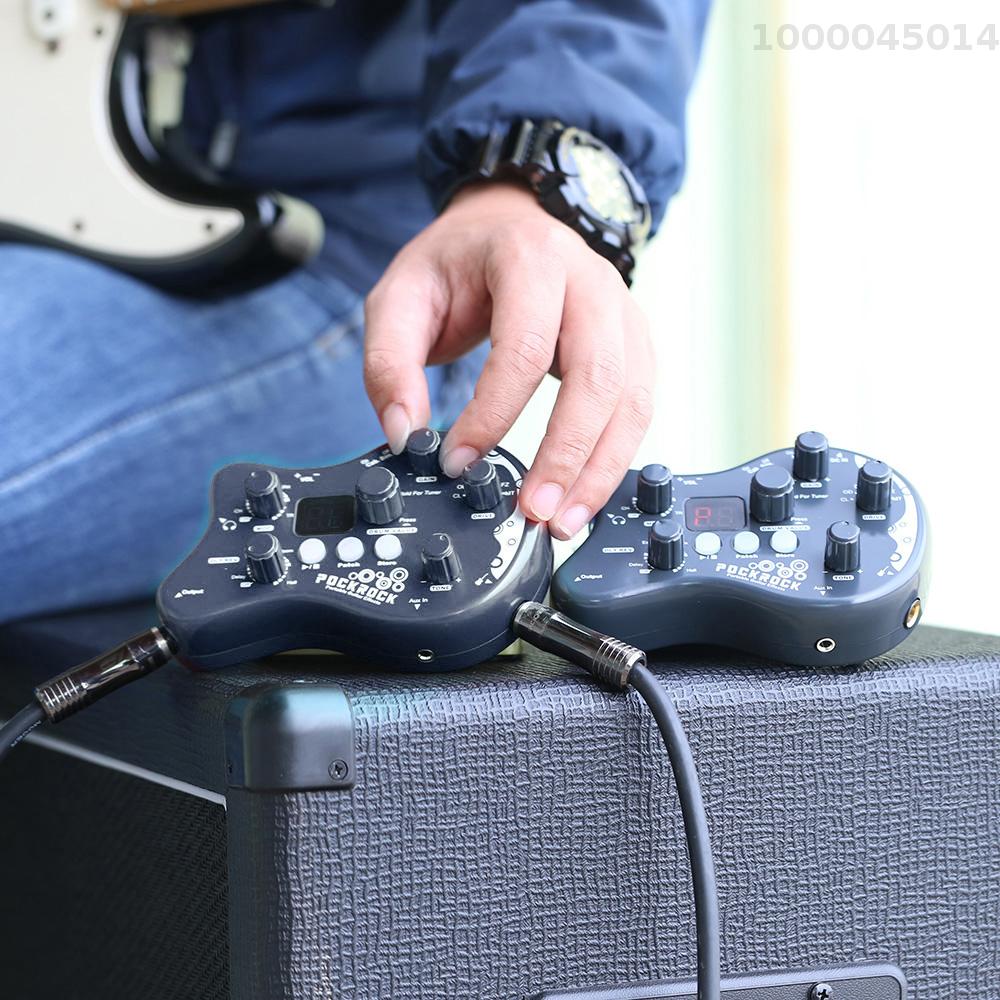 Ammoon Pockrock Đàn guitar cầm tay đa Bộ xử lý hiệu ứng bàn đạp hiệu ứng 15 loại hiệu ứng 40 nhịp Trống chức năng lên dây có bộ chuyển đổi điện