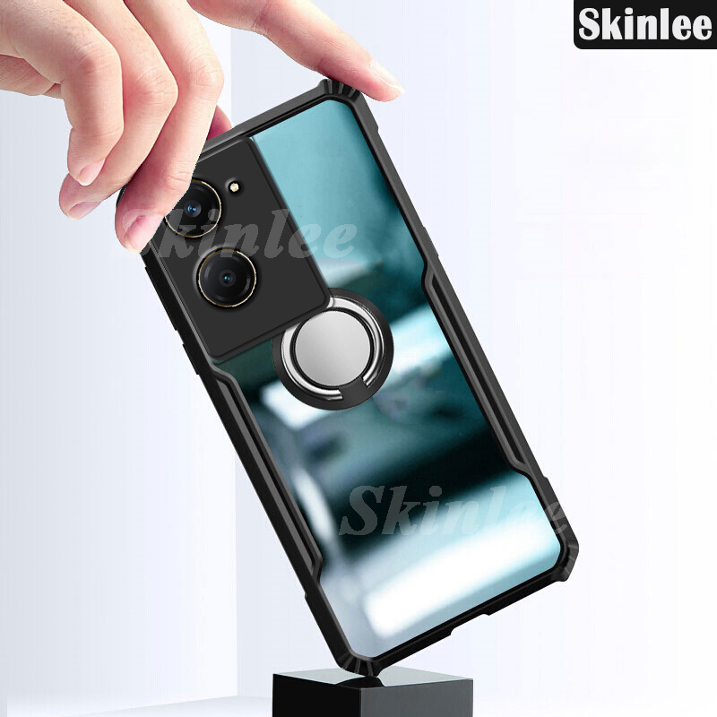Phone case For Vivo Y18 Y03 Y28S Back cover Hard Phone Case Clear Transparent Shockproof Car Navigation Holder Ring For VIVO Y28S Y18 Y03 Cover cases.