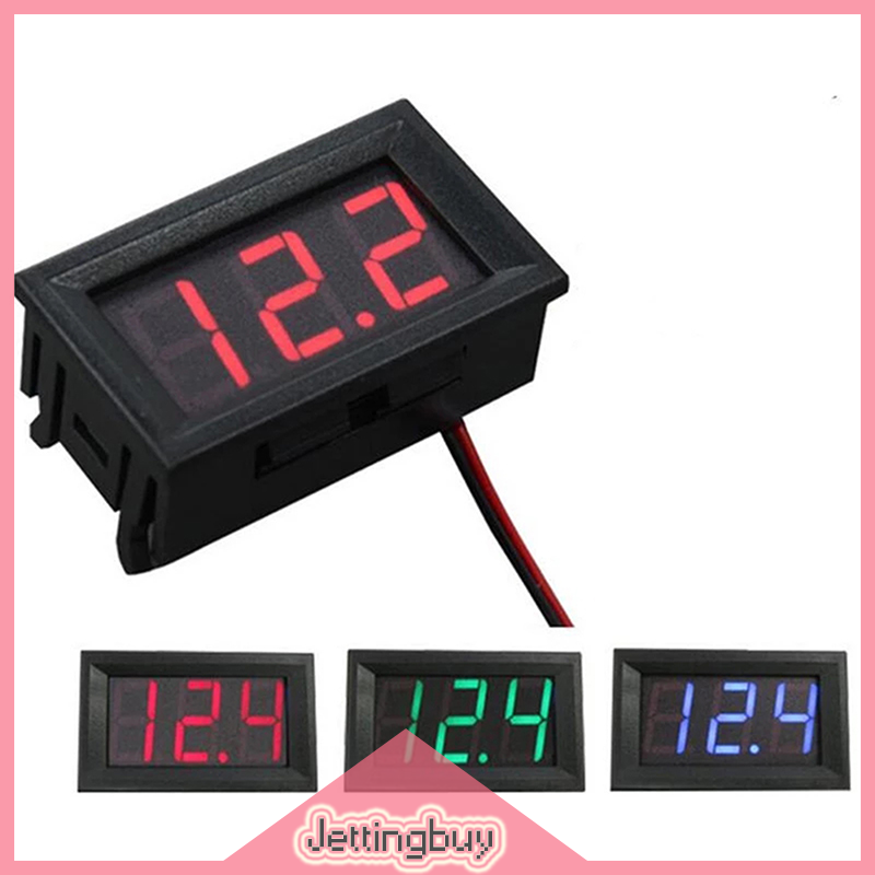【Jettingbuy】 Flash Sale 0.56 in Digital Voltmeter Ammeter DC Panel Amp Volt Voltage Current Meter Tester