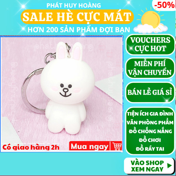 Móc khóa thỏ Cony cao 5cm ✓Mẫu 2 ✓ móc khóa cute ✓ móc khóa xe dễ thương ✓ móc khóa anime chất lượng cao ✓ móc chìa khóa xe, túi sách, balo đều hợp ✓móc khóa cặp đi học✓ Phát Huy Hoàng