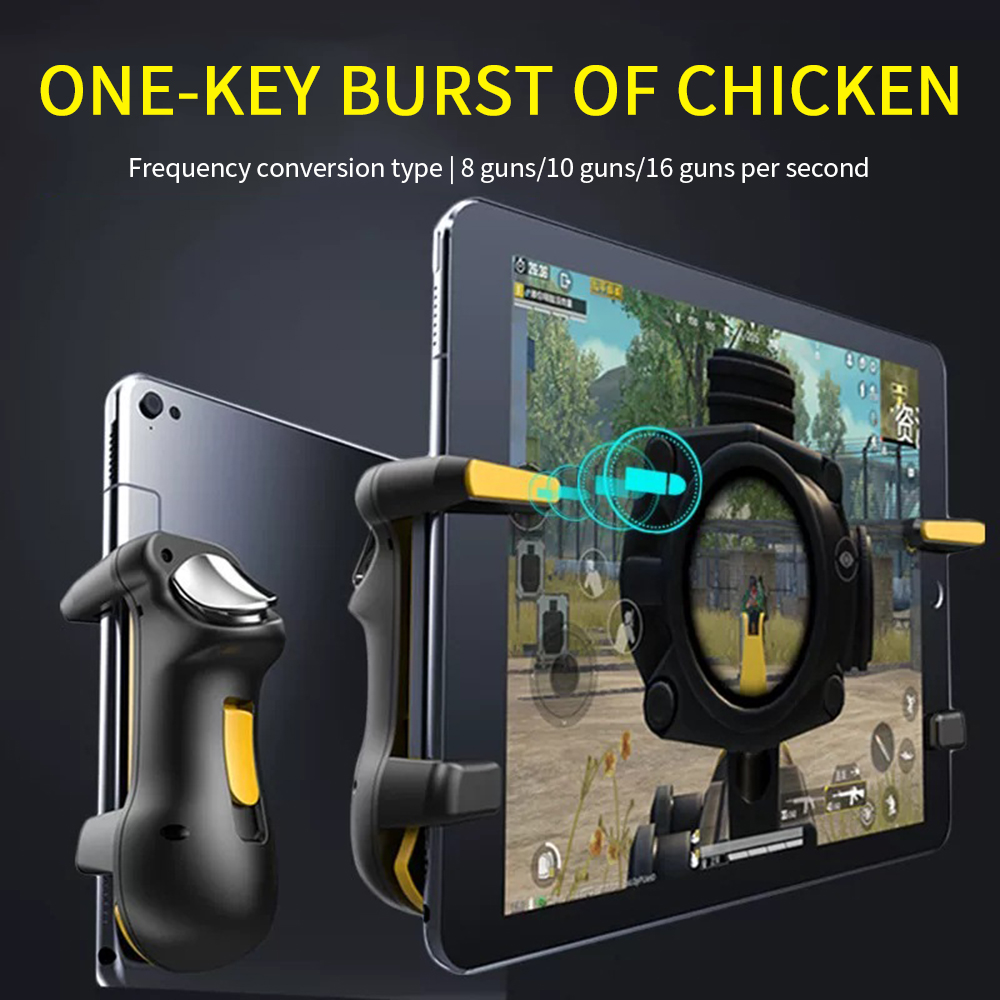 Controller For Ipad Tablet Phone FPS Game Accessories Pad Trigger Controller L1R1 Trigger Button Gamepad For#2 x trigger (left, right) 1*Charging cable