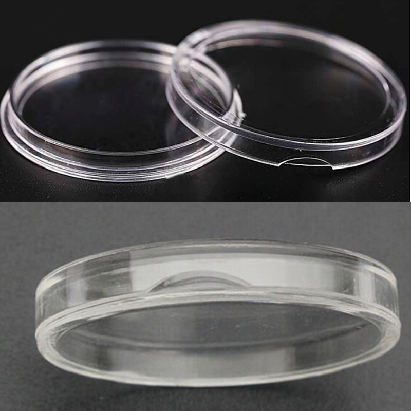 10 Capsule Portamonete Trasparenti In Plastica – Diametro 25 Mm, Rotonde, Ideali Per Collezionisti - 4