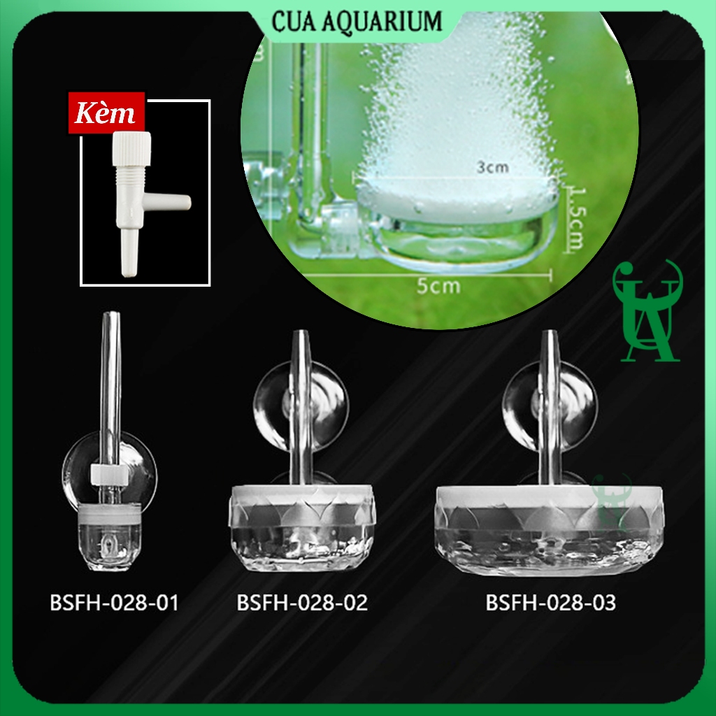 Cốc sủi oxy siêu mịn Hoa Sen | Đầu sủi oxy cho bể cá (Acrylic)