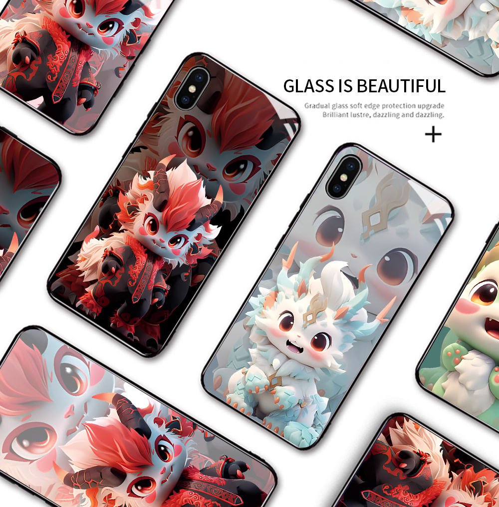Phone Casing For Huawei Nova 3 Nova 3E Nova 3i Nova 4 Cartoon 12 Symbolic Animals Dragon Pattern Soft Shell Shockproof Enclosure Smooth Tempered Glass Mobile Phone Case