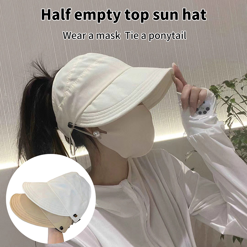 Summer Wide Brim Sunhat Women Sun Hats Foldable Adjustable