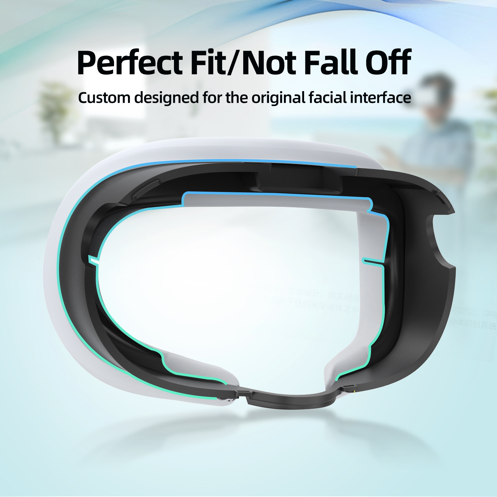 【Innovative】 Cover for 3 Headset Interface VR Accessories.