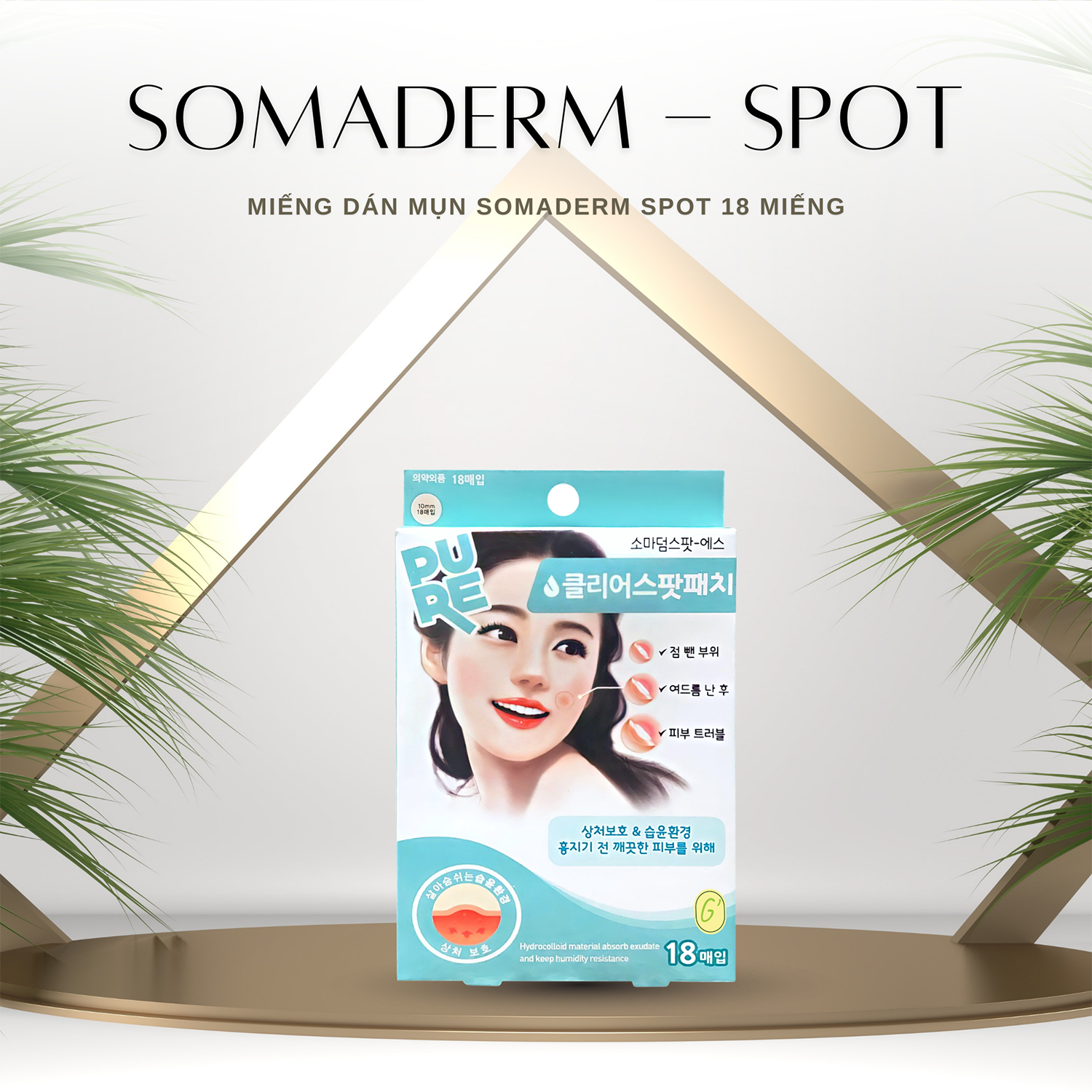 [CHÍNH HÃNG] Miếng Dán Mụn Somaderm Spot 18 miếng