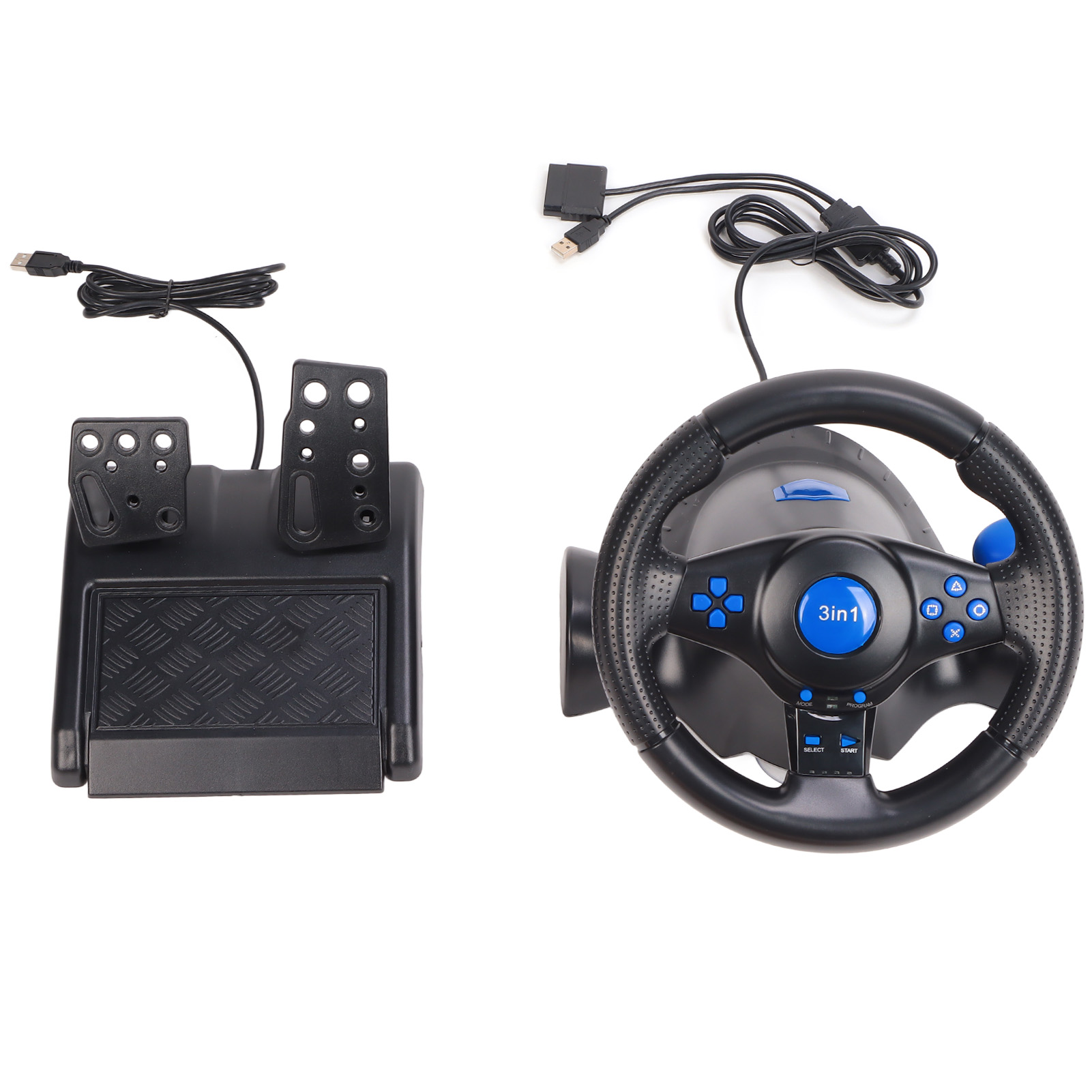 Racing Wheel 2 Axes PC Gaming Racing Wheel for PS3