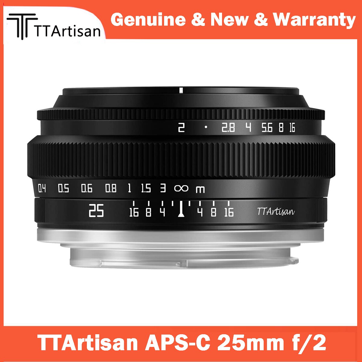 TTArtisan 25mm F2 Wide Angle APS-C Camera Lens Large Aperture Manual  Fixation, Suitable for Canon RF/Sony E/Nikon Z/Fuji XF/MFT M43/L  Installation Lazada PH