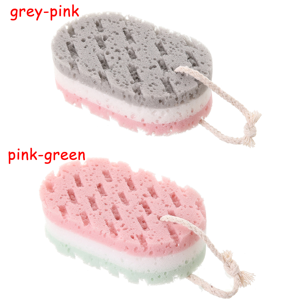 Three-color Sponge Bath Ball Soft Shower Rub High Quality Quick Foaming ...