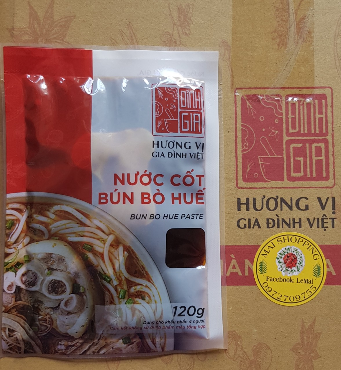 [HCM]Nước Cốt Bún Bò Huế Đỉnh Gia (date mới)