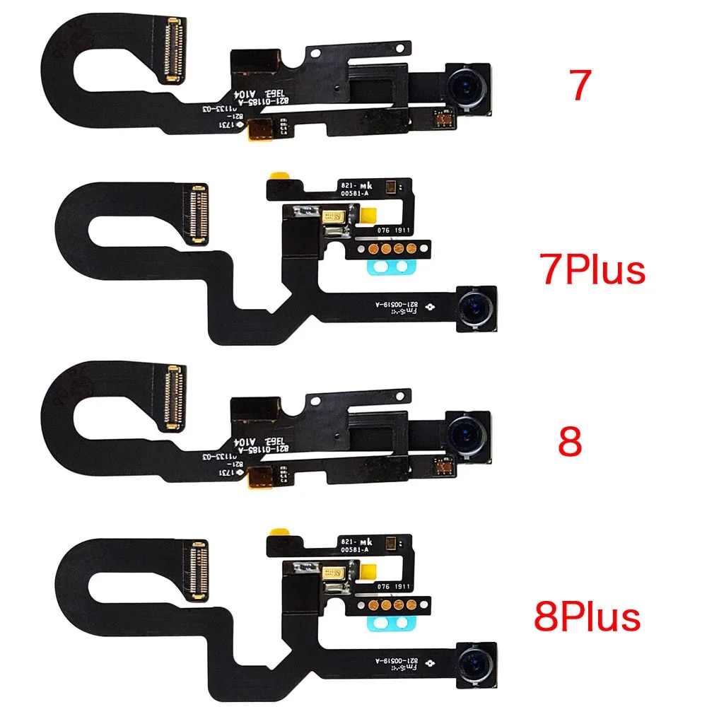 Front Camera With Proximity Sensor Flex Cable For iPhone 6 6P 6S 7 7P 8 Plus X XR XS Max Face Camera Module Replacement·.