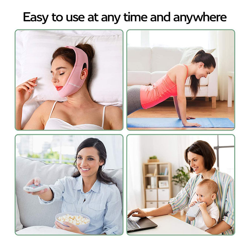 fashion Reusable V Line lifting Mask Facial Slimming Strap - Double Chin Reducer - Chin Up Mask Face Lifting Belt - V Shaped Slimming Fa. 