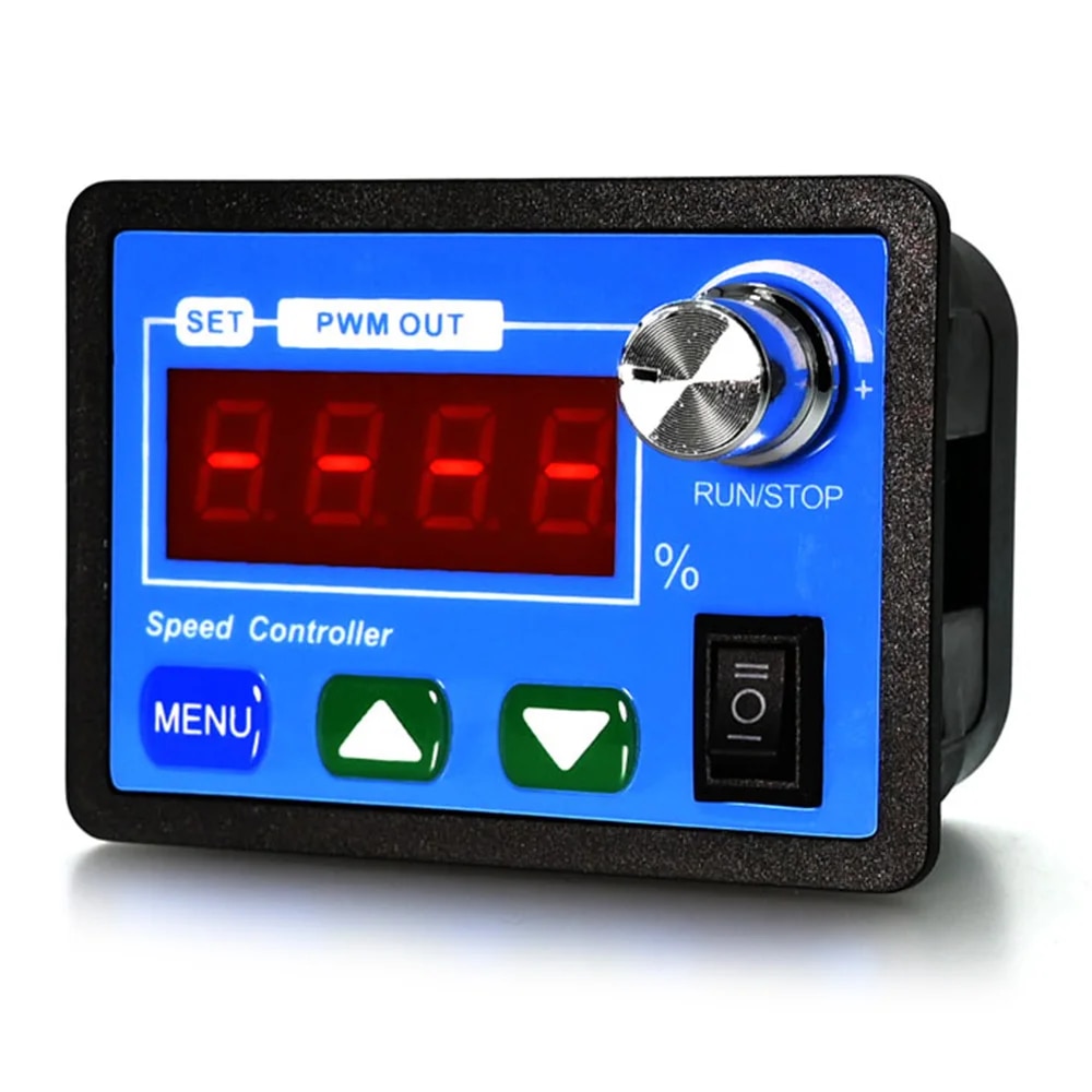 DC6-55V 12V 24V 36V 48V 20A DC Motor Controller PWM Adjustable Speed Digital Display Encoder Frequency 15KHZ For Brushless Motor