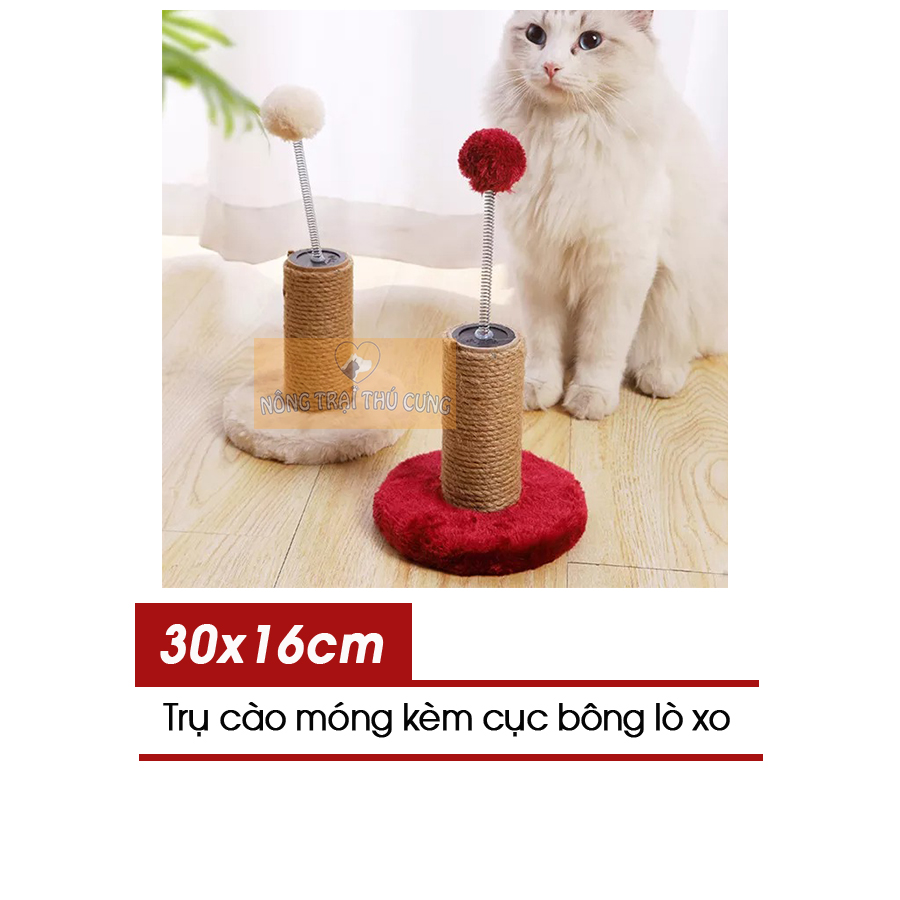 Trụ cào móng cho mèo kèm đồ chơi cho mèo -