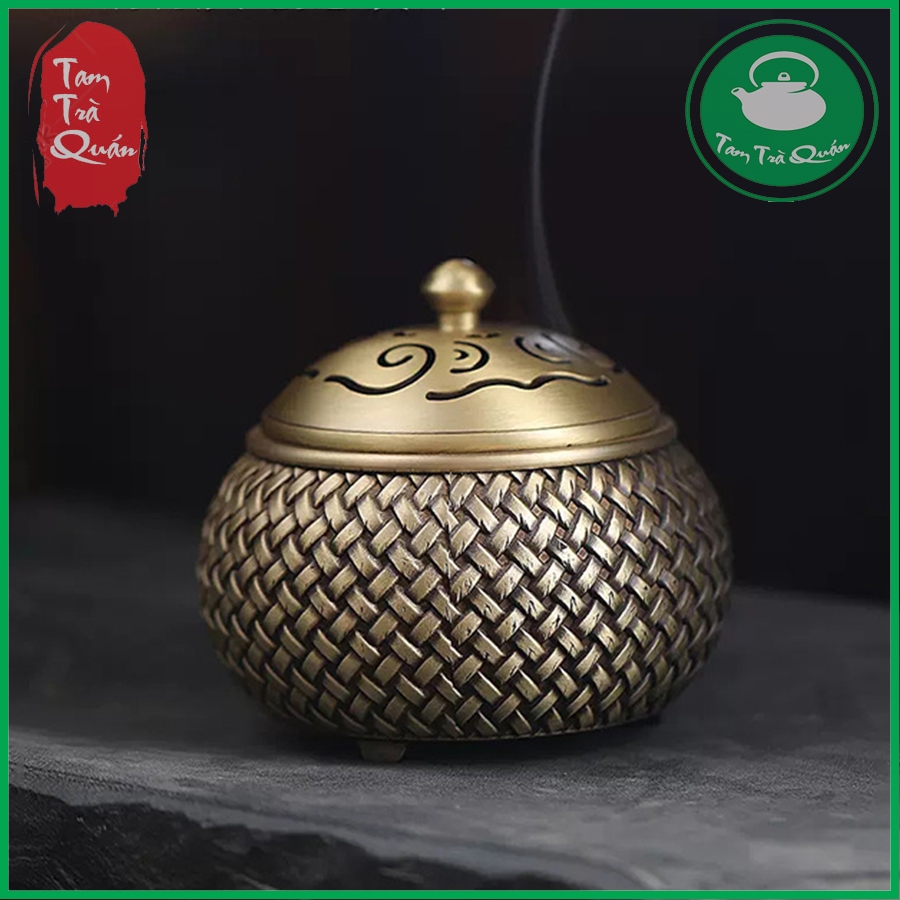 Lư đồng đốt hương trầm (thân đan)