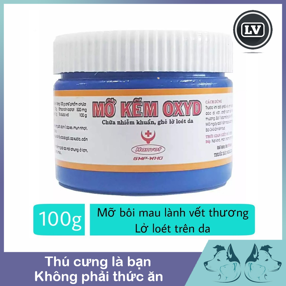 Thuốc trị ghẻ. nấm mỡ kẽm OXYD cho chó mèo
