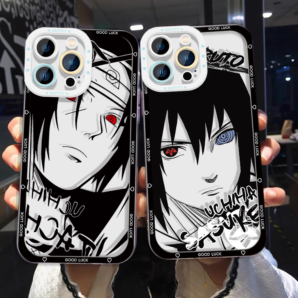 Jizetin for Infinix Note 10 Pro Note 10 Pro NFC Back Cover Transparent Cool Naruto Sketch Soft Full Camera Cover Protection Phone Cases. 